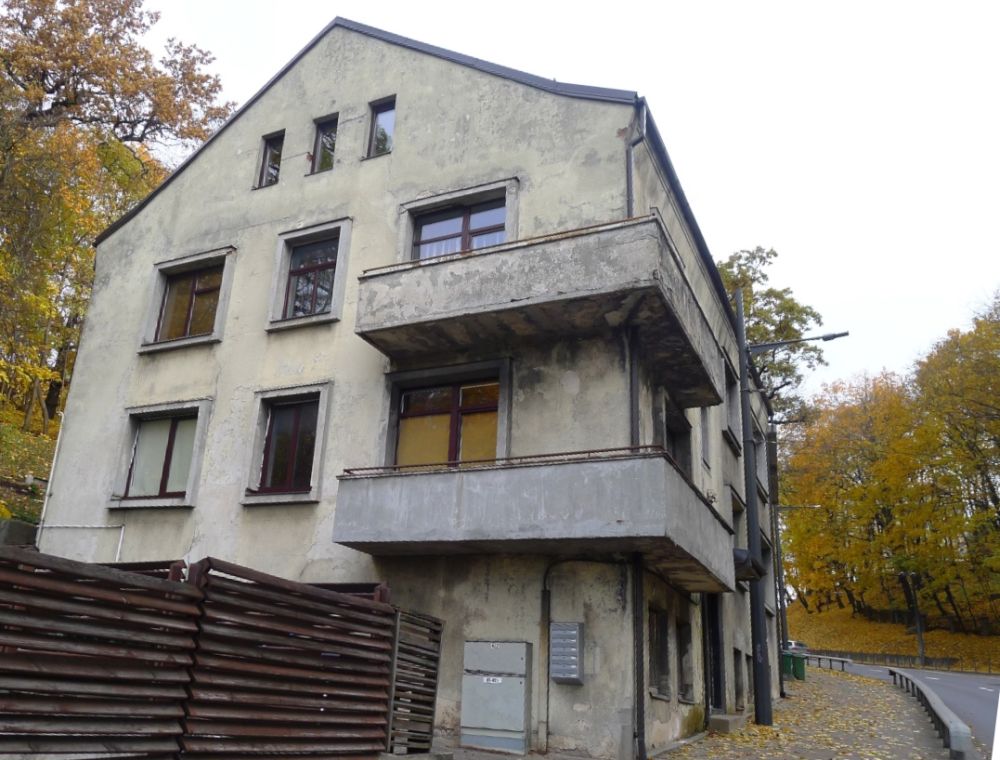Namas Kaune, Parodos g. (dabar nr. 21, buv. Nr.9), kurio viename iš butų buvo steigiamas VLIK'as, R. Kaminsko nuotrauka