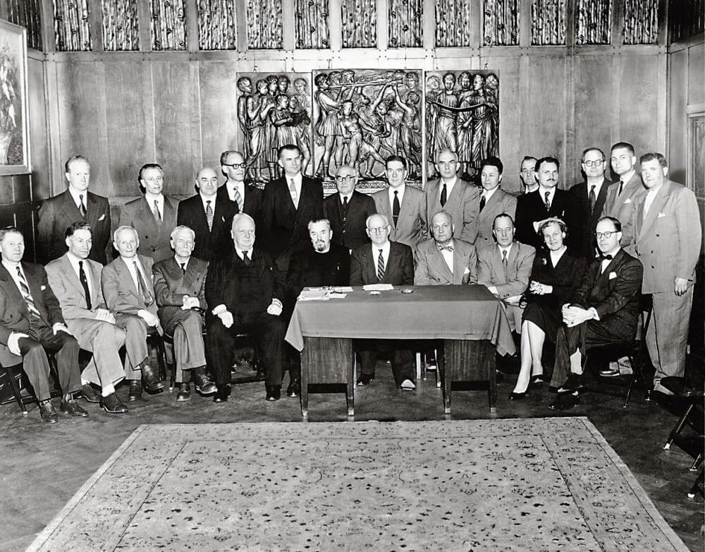 VLIK'o pirmoji metinė sesija JAV, Niujorke, 1955 m. LCVA nuotrauka.